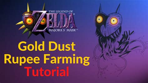 Upgrading your sword to the gilded sword, but to do that you need gold dust from t. . Majoras mask gold dust